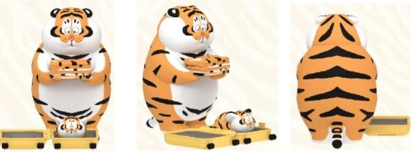 I Am Not Fat Tiger Roaring Love Series Mini Figures 9 cm Display (8) 2