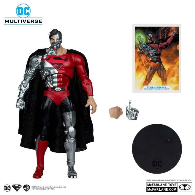 Revenge of the Green Lanterns DC Multiverse Action Figure Cyborg Superman (Gold Label) 18 cm 1