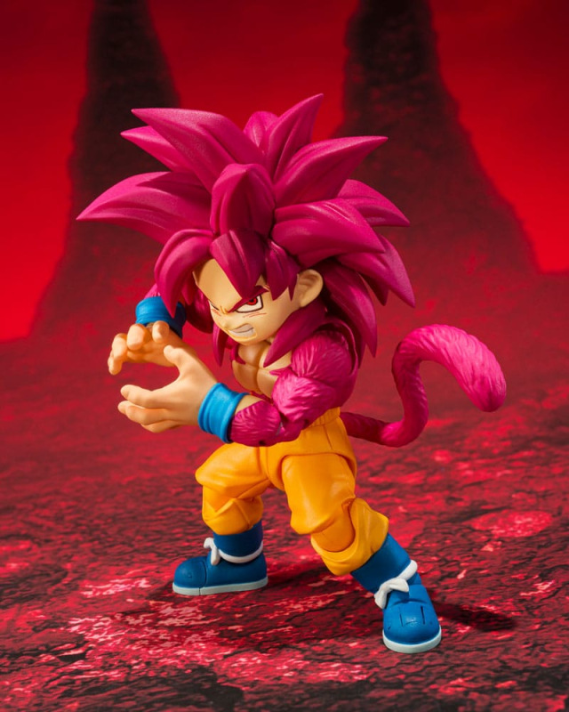 Dragon Ball Daima S.H.Figuarts Action FigureSuper Saiyan Level 4 Son Goku (mini) 8 cm 5