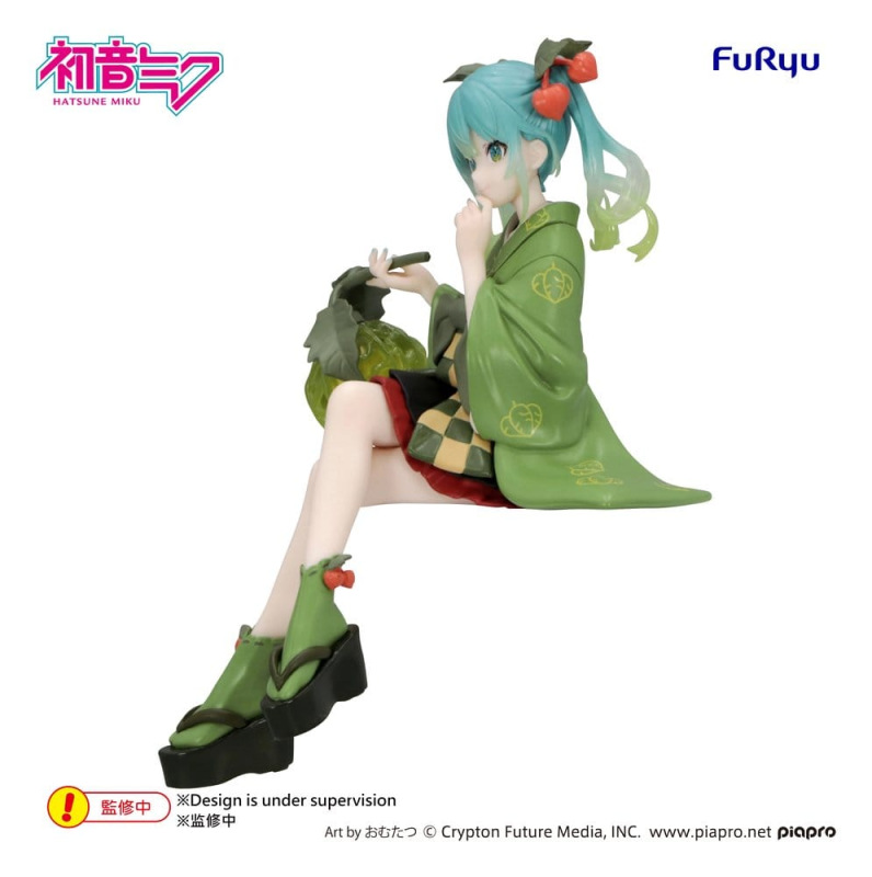 Hatsune Miku Noodle Stopper PVC Figure Flower Fairy Winter Cherry Green Color Ver. 15 cm 1