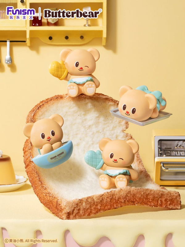 Butterbear Baked with Love Series Mini Figures 3-Pack Chubby Face 9 cm Display (6) 2