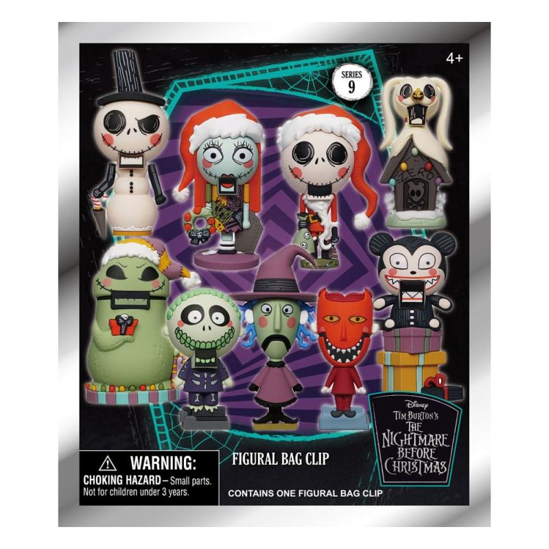 Nightmare Before Christmas 3D PVC Bag Clips Glow in the Dark Series 9 Display (24) 1
