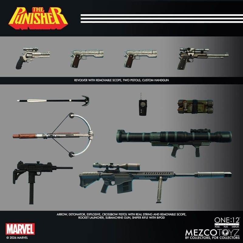 Marvel Comics One:12 Collective Action Figure 1/12 Punisher 17 cm 3