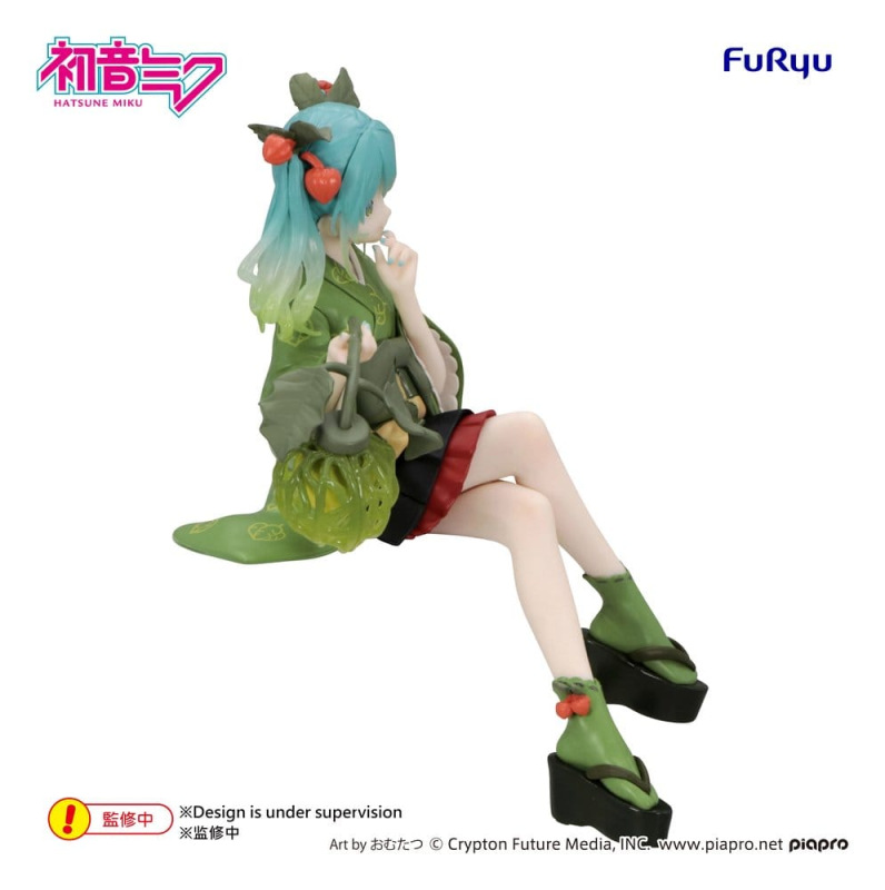 Hatsune Miku Noodle Stopper PVC Figure Flower Fairy Winter Cherry Green Color Ver. 15 cm 5