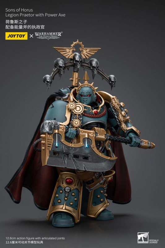 Warhammer The Horus Heresy Action Figure 1/18 Sons of Horus Legion Praetor with Power Axe 12 cm 6