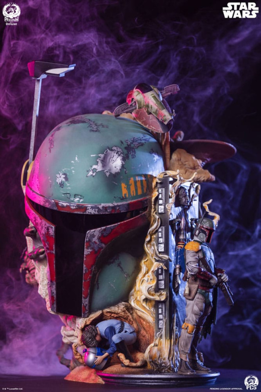 Star Wars The Empire Strikes Back Fine Art Bust Boba Fett Deluxe Edition 50 cm 2