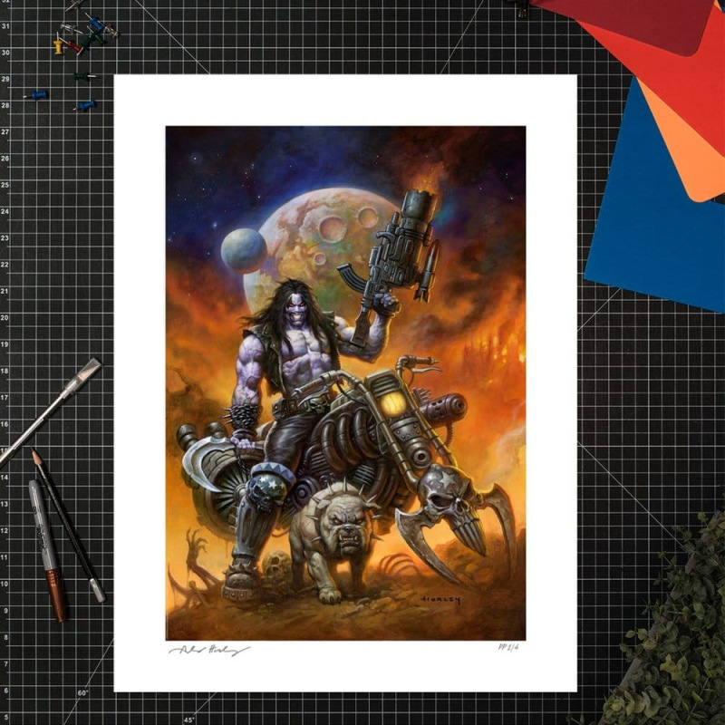 DC Comics Fine Art Print Lobo™: The Main Man by Alex Horley 46 x 61 cm - unframed 1
