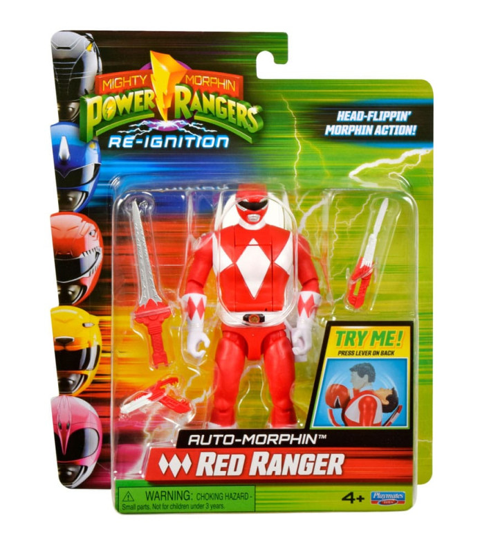 Mighty Morphin Power Rangers Action Figure Auto-Morphin Red Ranger 12 cm 1