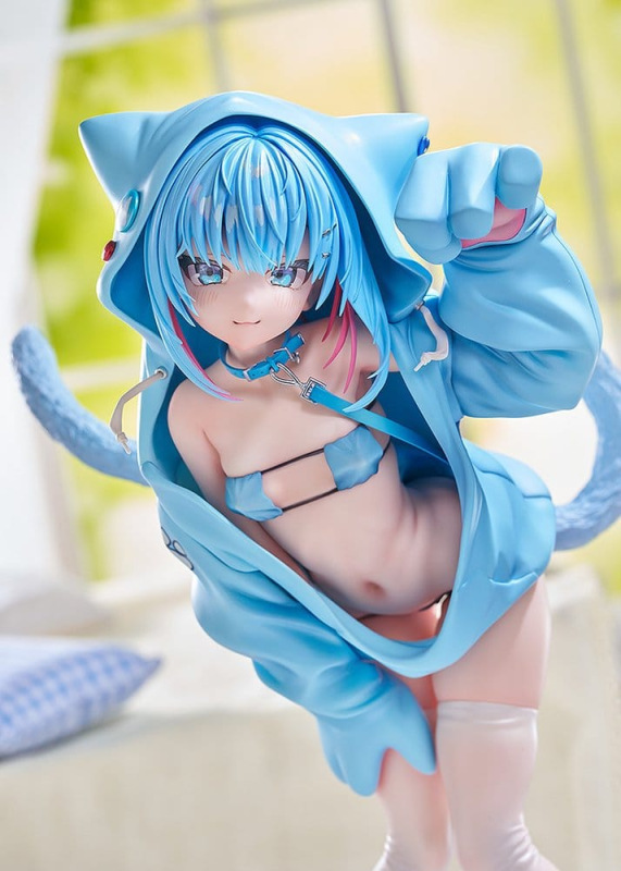 Virtual illustrator Kanzarin PVC Figure 1/6 kanzarin-chan: Cat-Eared Hoodie Ver. 26 cm 2