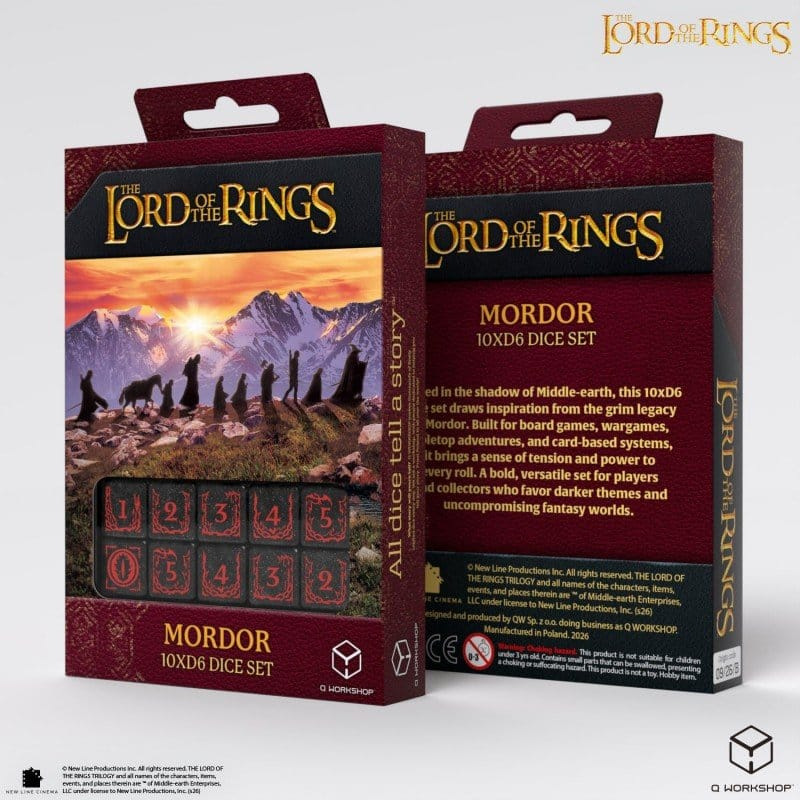 The Lord of the Rings: 10 D6 Dice Set Mordor 3