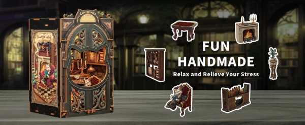 Book Nook Count Cat´s Study 17 x 12 cm 3