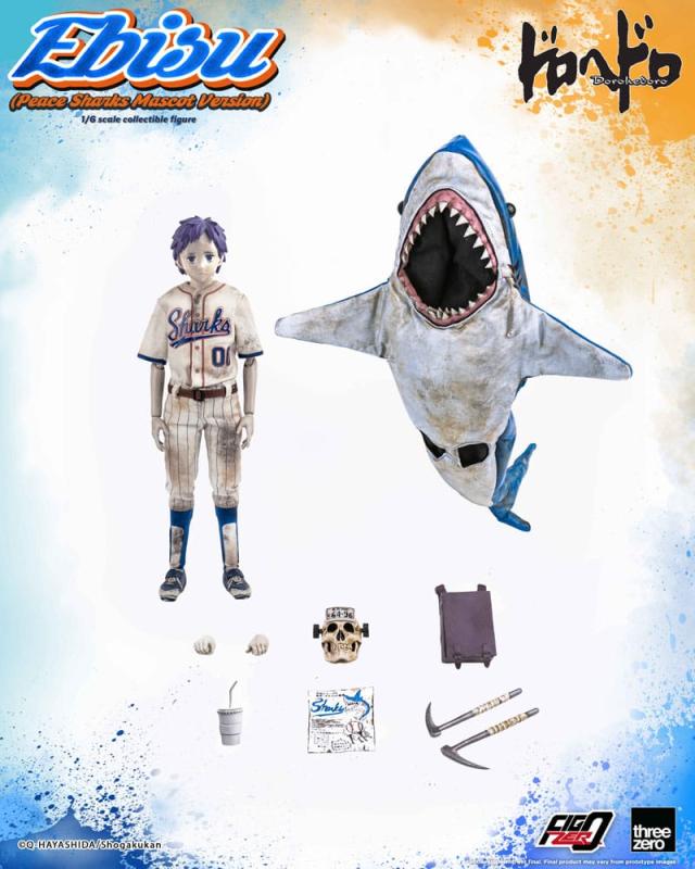 Dorohedoro FigZero Action Figure 1/6 Ebisu Peace Sharks Mascot Ver. 24 cm 1