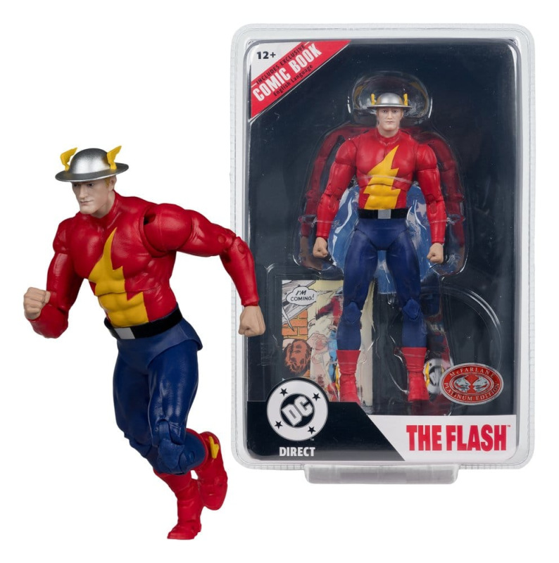 DC Direct Page Punchers Action Figure The Flash Jay Garrick (The Flash #123) (Red Platinum Edition) 4