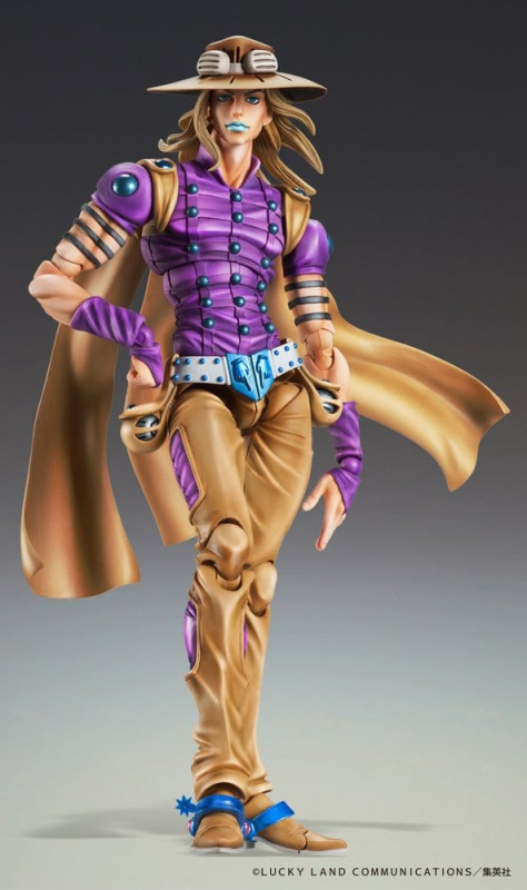 JoJo's Bizarre Adventure Part 7: Steel Ball Run Super Action Action Figure Chozokado Gyro Zeppeli Ve 1