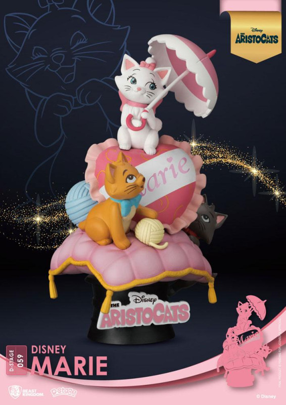Disney Classic Animation Series D-Stage PVC Diorama Marie 15 cm 1