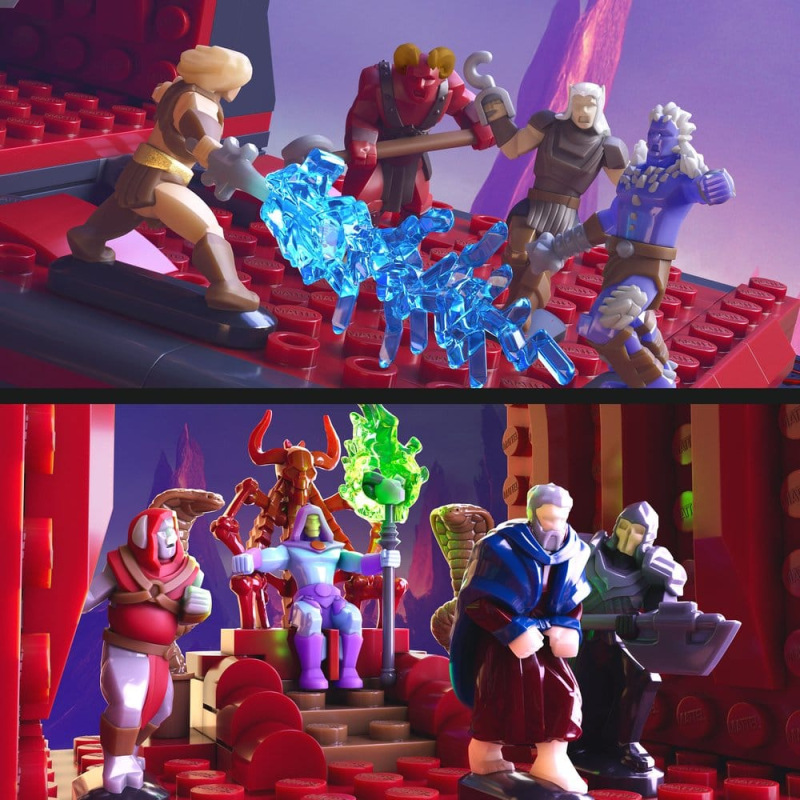 Masters of the Universe Mattel Brick Shop Construction Set Snake Mountain 8