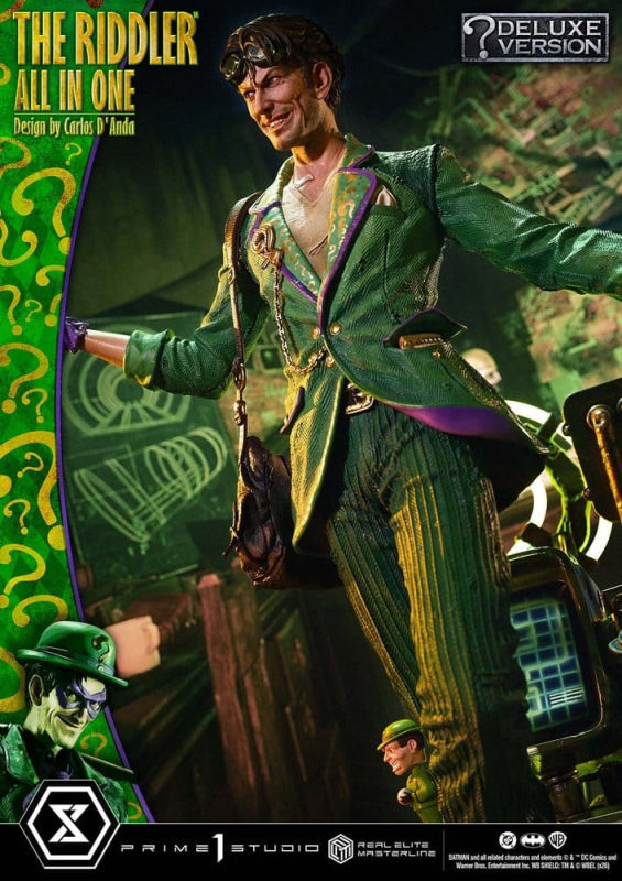 DC Comics Real Elite Masterline Series Statue 1/3 The Riddler All In One (Design by Carlos D'Anda) D 2