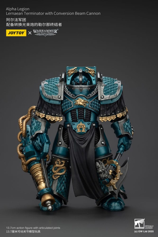 Warhammer The Horus Heresy Action Figure Alpha Legion Lernaean Terminator with Conversion Beam Canno 2