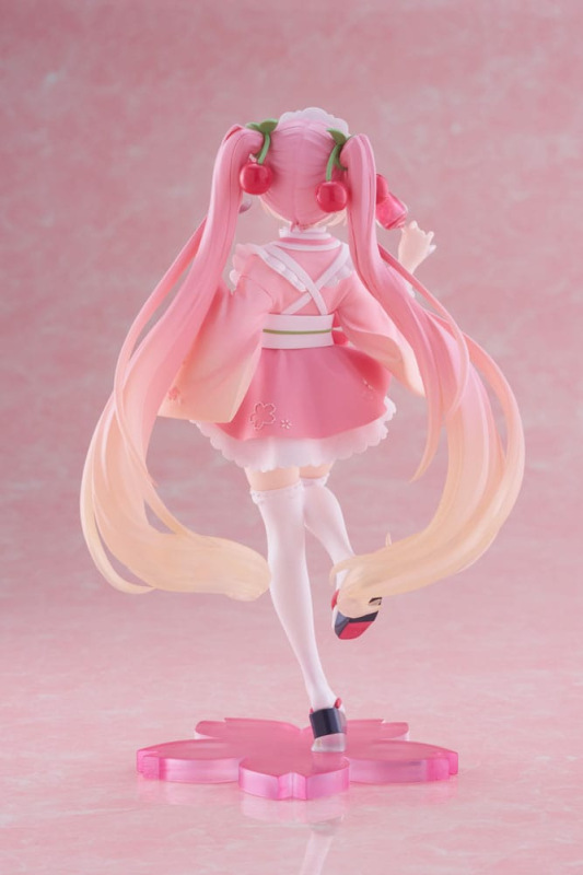 Hatsune Miku PVC Statue Newley Written Sakura Miku Japanese Cafe Ver. Reissue 18 cm 4