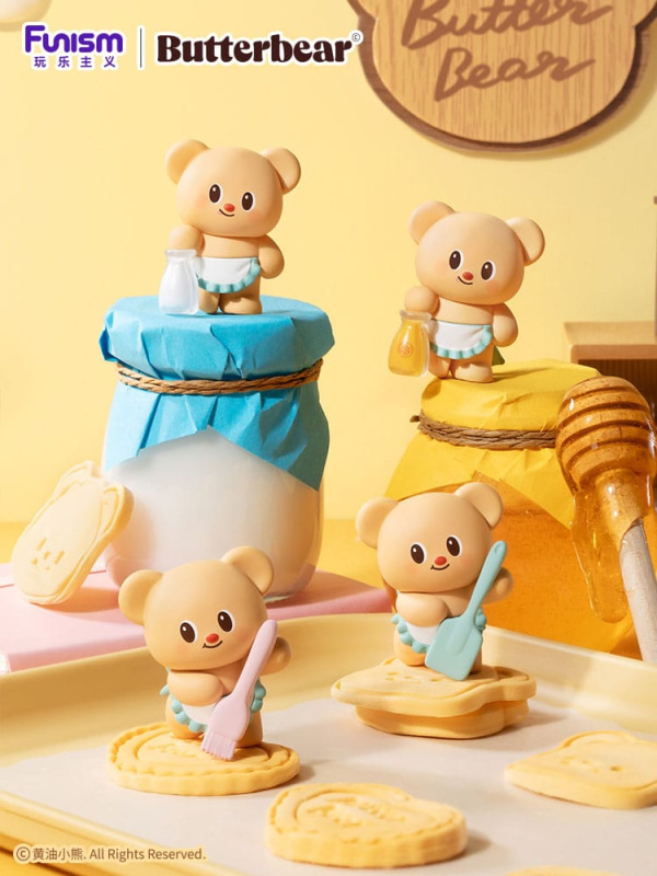 Butterbear Baked with Love Series Mini Figures 3-Pack Chubby Face 9 cm Display (6) 3