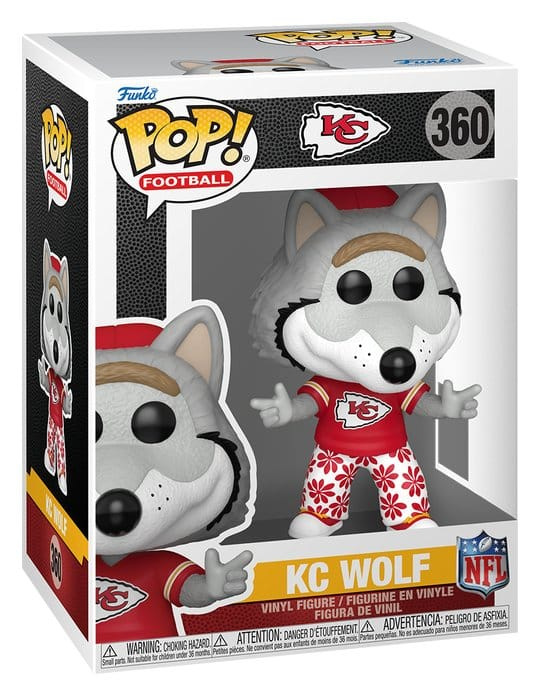 NFL POP! Vinyl Figure Mascots: Chiefs- Wolf 9 cm 1