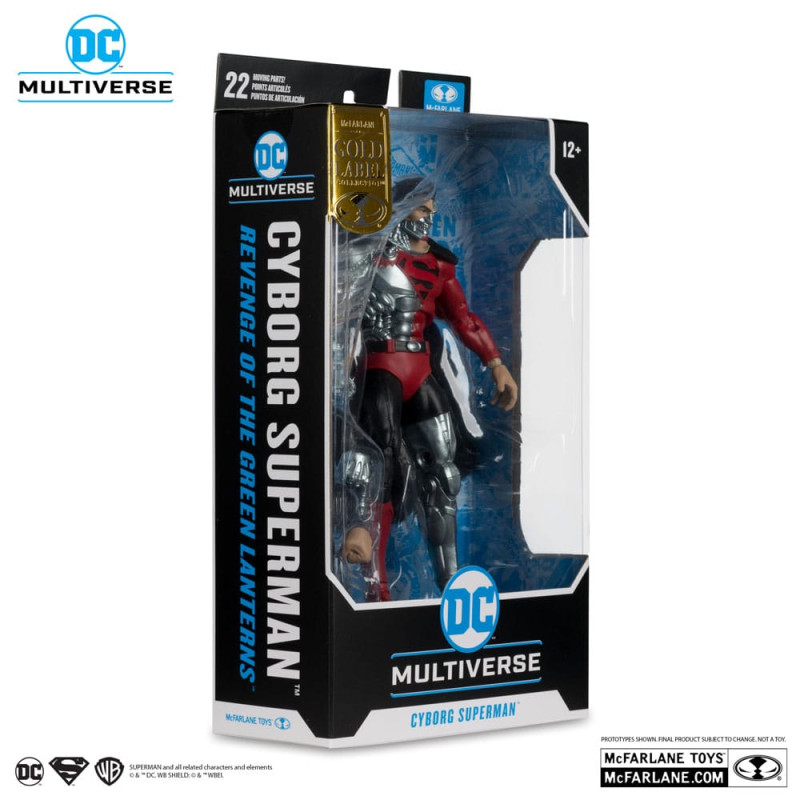 Revenge of the Green Lanterns DC Multiverse Action Figure Cyborg Superman (Gold Label) 18 cm 7
