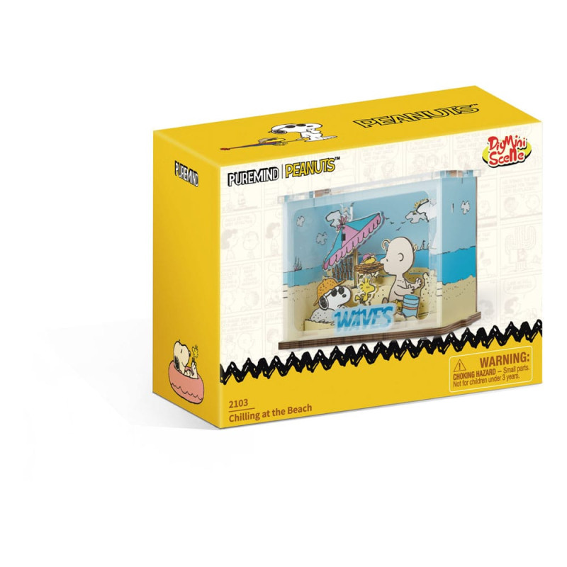Peanuts Puremind DIY Construction Mini Scene Chilling at the Beach 1