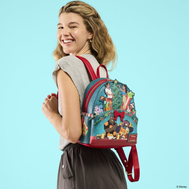 Lilo & Stitch by Loungefly Mini Backpack Holiday Celebration 1