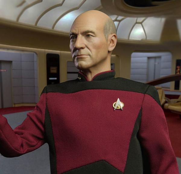 Star Trek: The Next Generation Action Figure 1/6 Captain Jean-Luc Picard (Essential Duty Uniform) 30 5