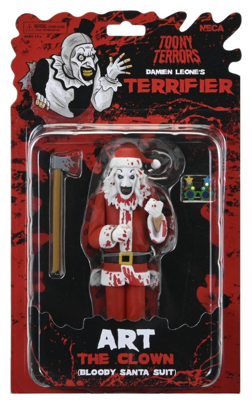 Terrifier 3 Toony Terrors Action Figure Santa Suit Art the Clown (Bloody Version) 15 cm 8