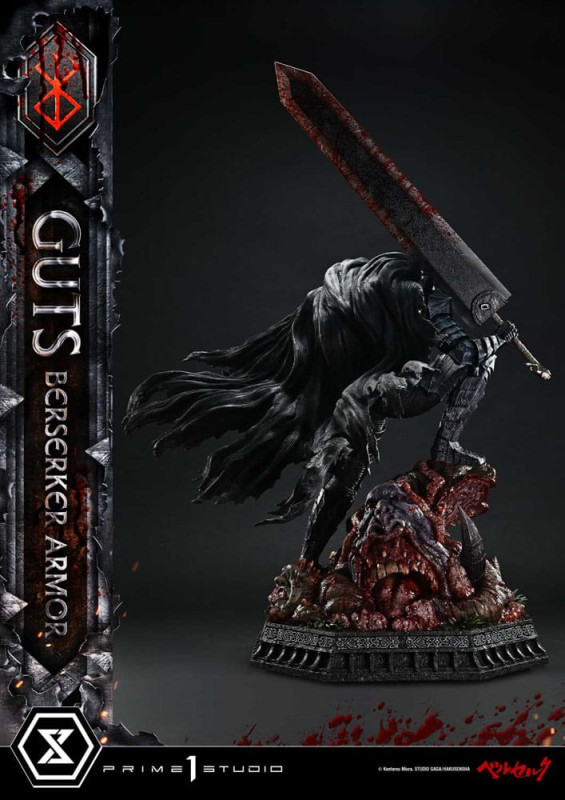 Berserk Ultimate Premium Masterline Series Statue 1/4 Guts, Berserker Armor Grunbeld vs. Guts 94 cm 6