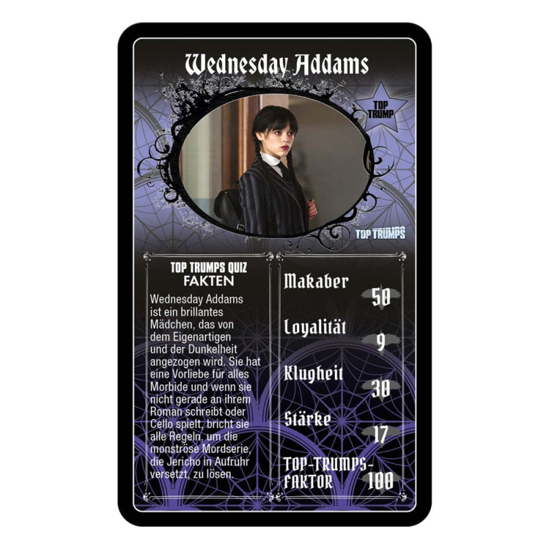 Wednesday Card Game Top Trumps *German Version* 1