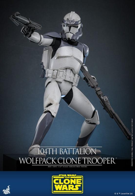 Star Wars The Clone Wars Action Figure 1/6 104th Battalion Wolfpack Clone Trooper 30 cm 7