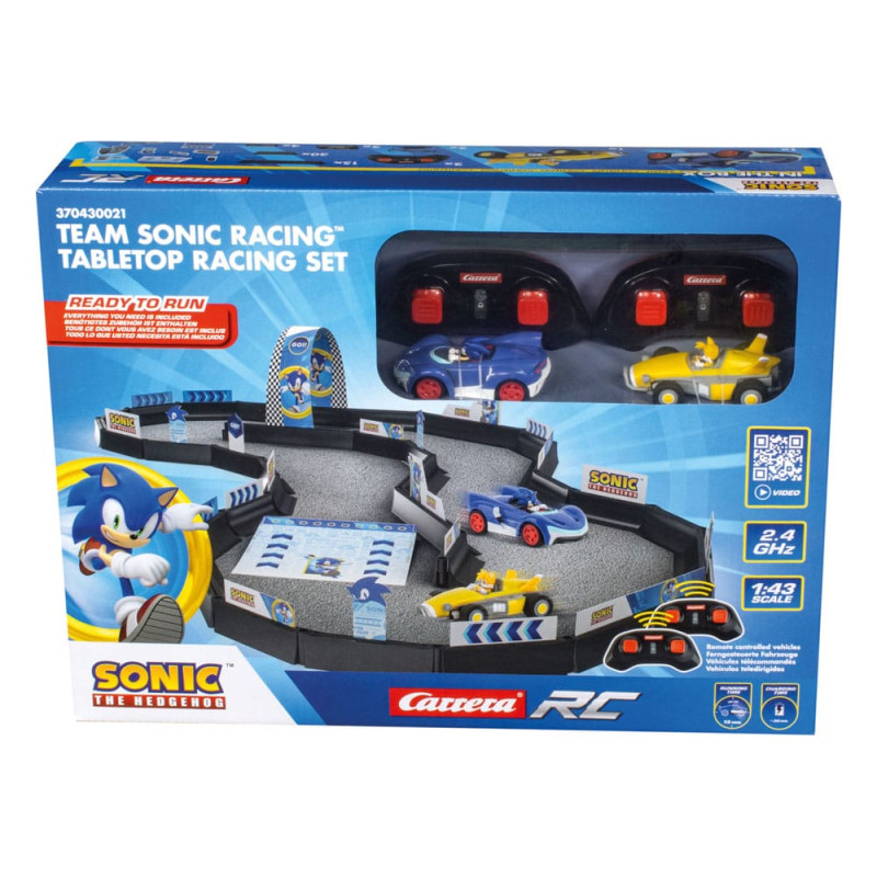 Sonic the Hedgehog RC remote-controlled Car 1/43 2.4GHz Tabletop Racing Set 4