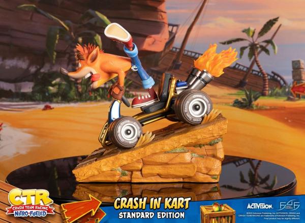 Crash Team Racing Nitro-Fueled Statue Crash in Kart 31 cm