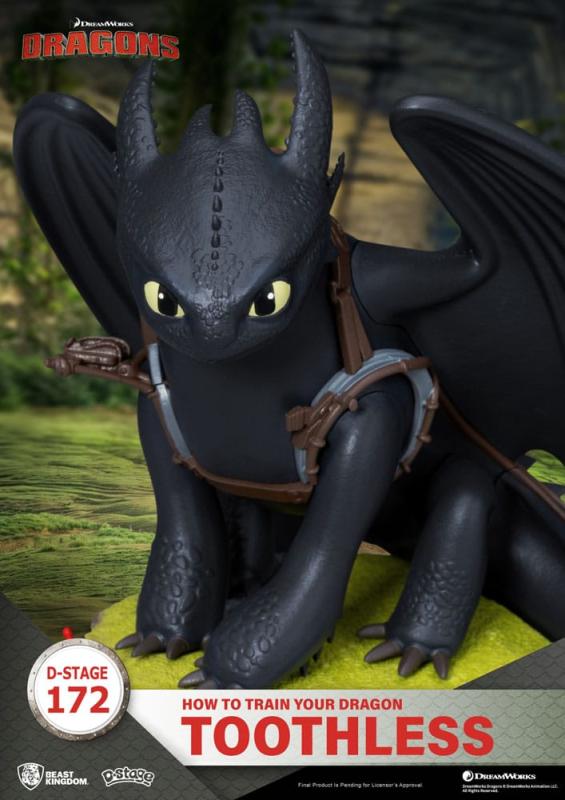 How To Train Your Dragon D-Stage PVC Diorama toothless Statue 14 cm 5