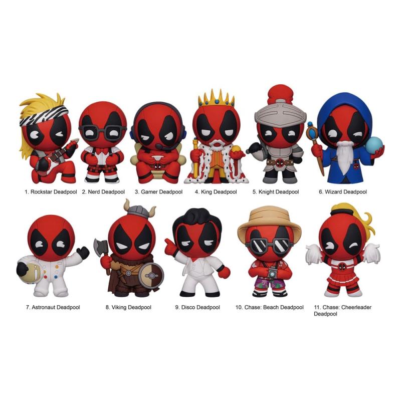 Marvel PVC Bag Clips Deadpool Series 6 Display (24)