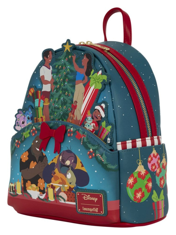 Lilo & Stitch by Loungefly Mini Backpack Holiday Celebration 3