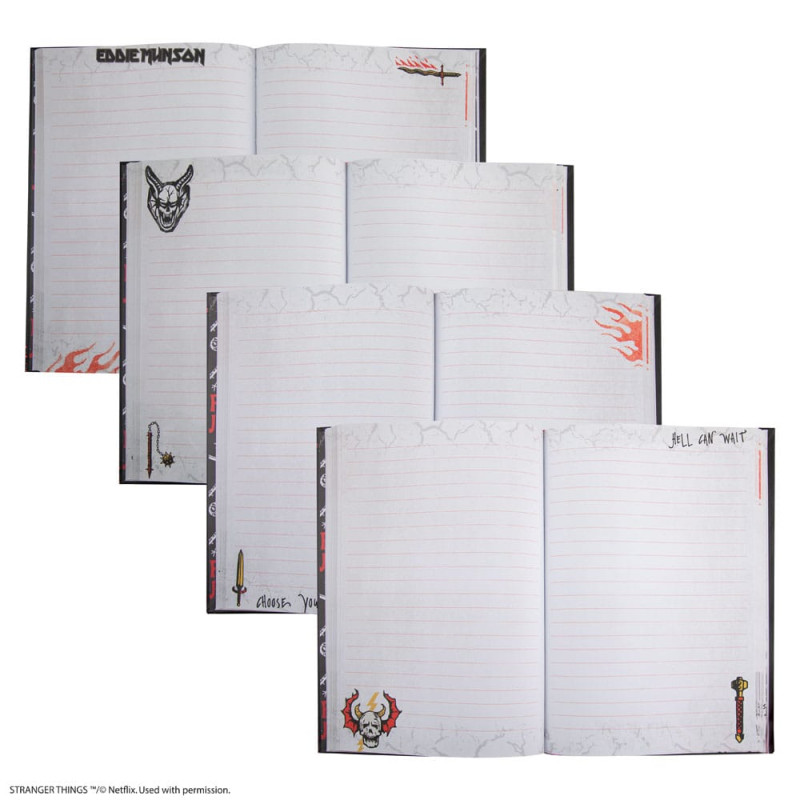 Stranger Things Notebook Hell Fire Club 4