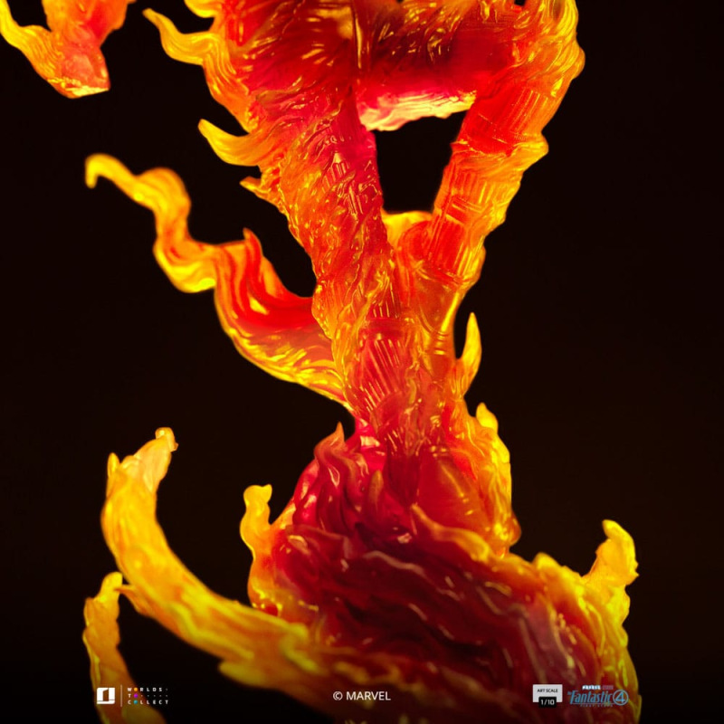 Fantastic Four Art Scale Statue 1/10 Human Torch 30 cm 5