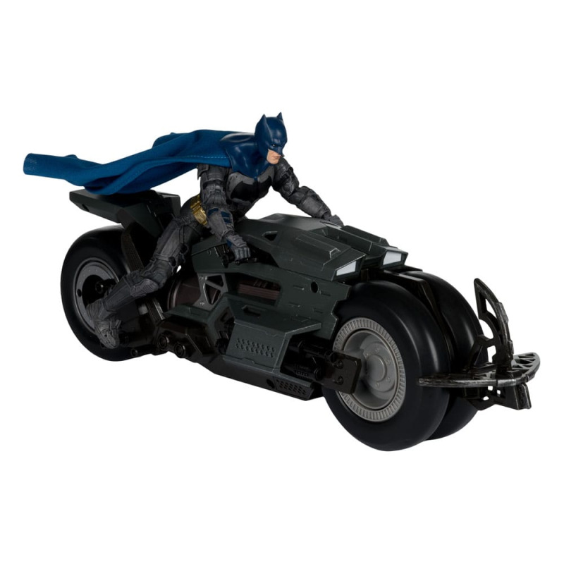 The Flash DC Multiverse Vehicle Batcycle with Batman 3