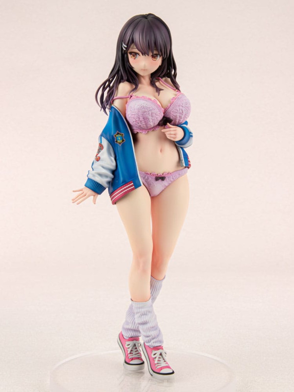 Original Character PVC Statue 1/6 Sukajan Jacket Kanojo wa Cool de Itai! Kyouka Kagura 27 cm 11