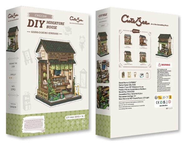 Miniature House Model Kit Kanmi-dokoro Kurihara 19 x 15 cm 6