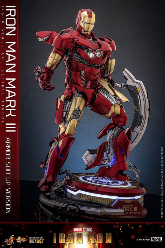 Iron Man Movie Masterpiece Diecast Action Figure 1/6 Iron Man Mark III (Armor Suit Up Version) 32 cm 2