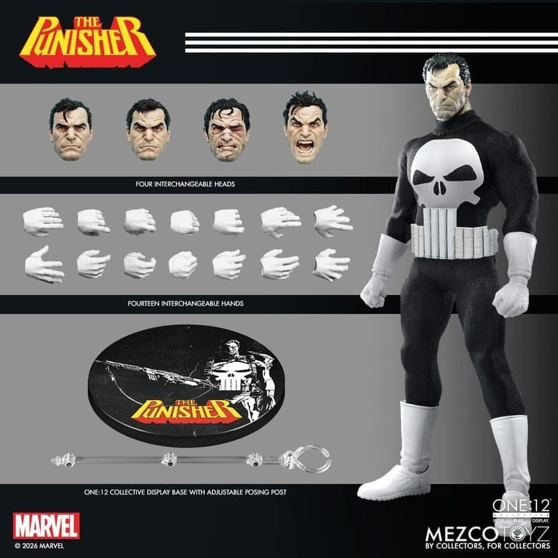 Marvel Comics One:12 Collective Action Figure 1/12 Punisher 17 cm 4