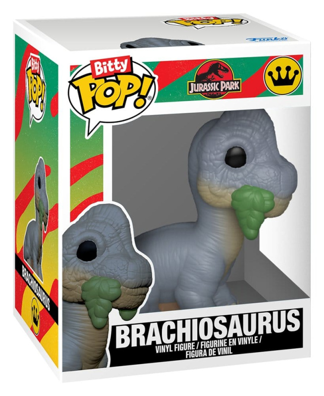 Jurassic Park Bitty POP! Vinyl Figure 2-Pack Velociraptor & Brachiosaurus 2 cm 1