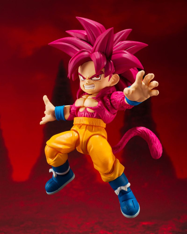 Dragon Ball Daima S.H.Figuarts Action FigureSuper Saiyan Level 4 Son Goku (mini) 8 cm 3