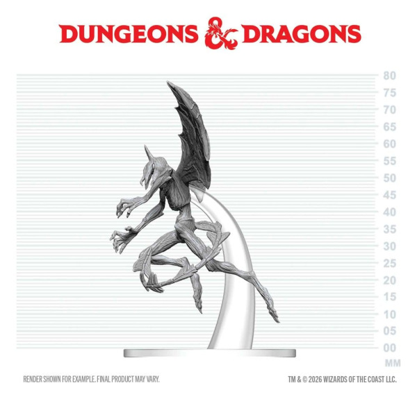 Dungeons & Dragons Nolzur's Marvelous Miniatures Unpainted Miniature Nightgaunt 17 cm 4