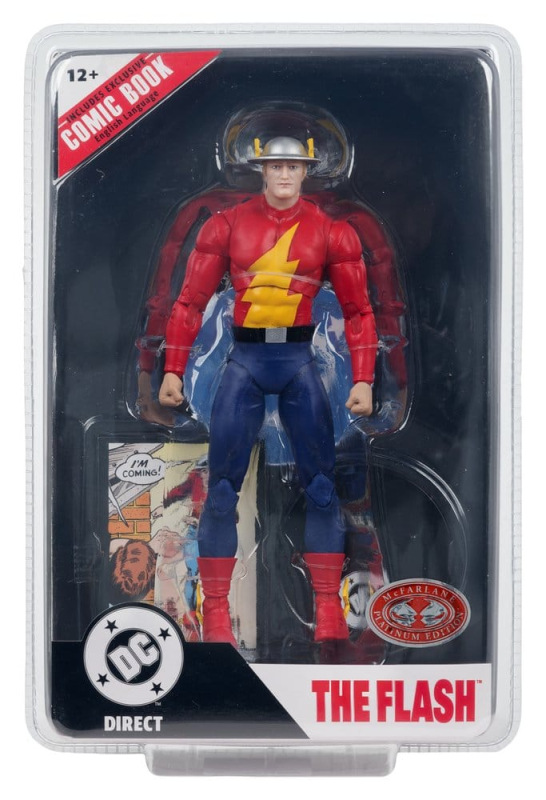 DC Direct Page Punchers Action Figure The Flash Jay Garrick (The Flash #123) (Red Platinum Edition) 7