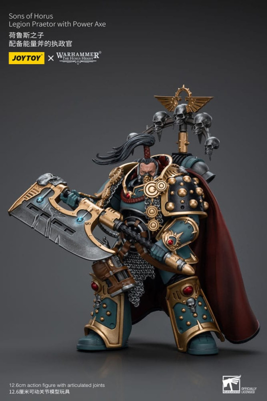Warhammer The Horus Heresy Action Figure 1/18 Sons of Horus Legion Praetor with Power Axe 12 cm 3